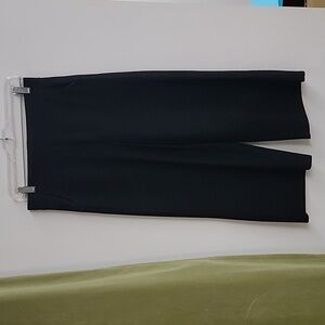 Little Black Cropped Comfy Thick Stretch Pants